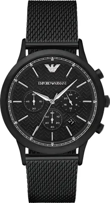 Produktbild von Emporio Armani Renato Herrenuhr Chronograph schwarz AR2498