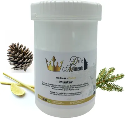 Produktbild von Dufte Momente | Sauna Zucker Körperpeeling 900g | Himalaya (Tanne, Kiefernadel, Lemongras, Zeder | für empfindliche Haut | vegan und ohne Tierversuche