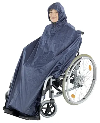 Produktbild von Maximex Rollstuhl-Regencape, Regenponcho zum Überwerfen, Mit Reflektoren, Schutz