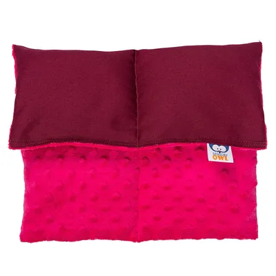 Produktbild von Sensory Owl Gewichtskissen Schoßkissen 30x40 cm 2kg Minky Rot Therapiekissen Stressabbau ADHD Autismus