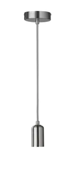 Zdjęcie produktu dla WOFI - Lampa wisząca Dress, nikiel matowy, wymiary: wysokość 150 cm, szerokość 10 cm, głębokość 10 cm