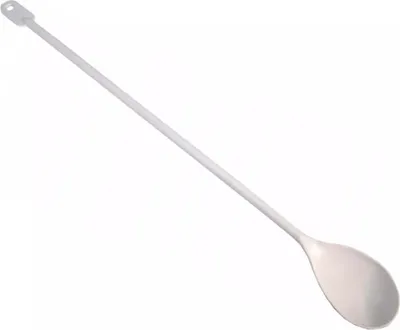 Produktbild von Hugbert Rührer aus Kunststoff – Hitzebeständiger Maischelöffel für Hobbybrauer – Hygienisch, Lebensmittelecht und Langlebig – für Bierbrauen - 50cm