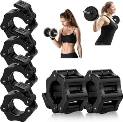 Produktbild von 6 Stück Hantelverschlüsse 30mm Hantelstangen Verschluss Hantel Schnellverschluss Langhantel Verschluss Barbell Clamp Langhantel Klemmen für Workout Gewichtheben Training Fitness Zubehör