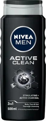 Produktbild von NIVEA MEN - Duschgel - Active Clean - 500 ml - 1 Stück