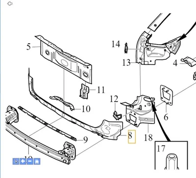 Image de VOLVO XC40 C40 Courroie de renfort arrière OE 31698225