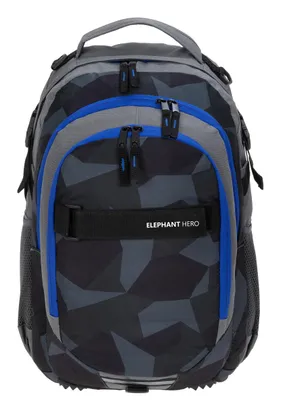 Produktbild von Schulrucksack Jungen Elephant Hero Signature Rucksack Schulmappe Mädchen 12770 Cyber Camo Blau