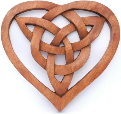 Produktbild von Wandschmuck Wandbild Herz Keltisches Liebessymbol Handarbeit Wandornam