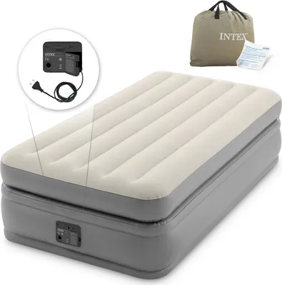 Image de Matelas en velours avec pompe électrique 191 x 99 x 51 cm INTEX 64162