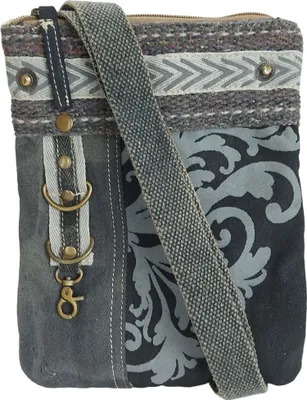Produktbild von Sunsa Damen Handy Tasche, kleine Umhängetasche aus Canvas. Vintage Crossover bag