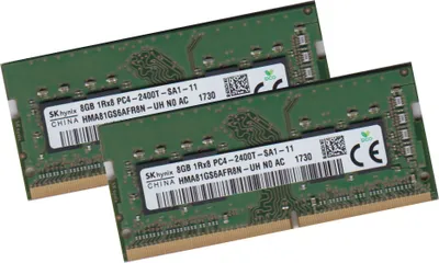 Produktbild von Hynix 16Gb 2x 8Gb Notebook Ram Speicher 2400 MHz 260Pin DDR4 HMA81GS6AFR8N-UH