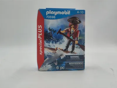 Produktbild von Pirat mit Floß und Hammerhai