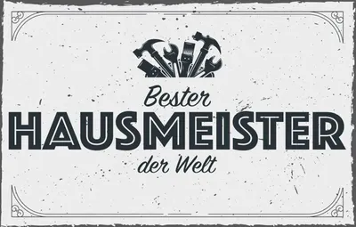 Produktbild von vianmo Holzschild 12x18 cm Bester Hausmeister der Welt