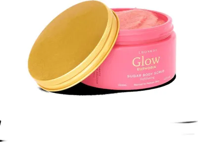 Produktbild von Luonkos Euphoria Zuckerpeeling, natürliches Körperpeeling mit Sheabutter und Kokosöl, vegan, 200 g
