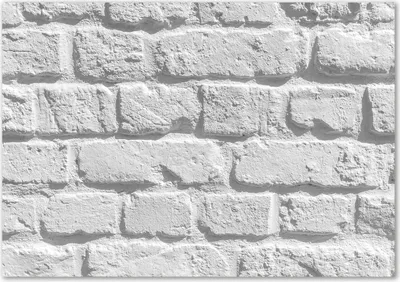 Produktbild von Tulup® Glas-Bild - 100 x 70 - Wandbild aus Glas - Wandkunst - Wandbild hinter gehärtetem Sicherheitsglas - Sonstige - Backsteinmauer - Weiß