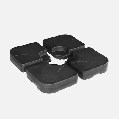 Produktbild von sweeek - Befüllbare Ballastplatten für Sonnenschirme 50x50cm - Schwarz