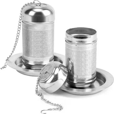 Produktbild von Teetherollen aus Edelstahl - Teezubereitungshilfe - 2 Stück - Qualitätsernährung