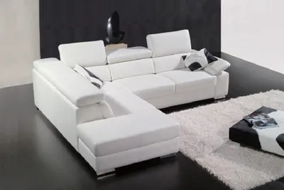 Produktbild von Wohnlandschaft Ecksofa Polster L Form Couch Leder JVmoebel
