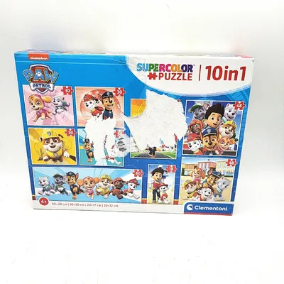 Zdjęcie produktu dla Clementoni 20270 Supercolor Puzzle 10 w 1 Paw Patrol Puzzle dla dzieci 10 w 1 3x18