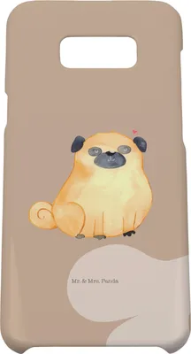 Produktbild von Mr. & Mrs. Panda Samsung Galaxy S8 plus Handyhülle  Mops - Hundeglück - Geschenk, Hülle, Hundeliebe, Handy, Knuffig, Hund, Case, Liebe, Cover, Sprüche