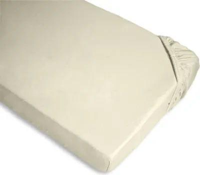 Produktbild von Baumwoll Jersey Spannbetttücher für Babys 70 x 140 cm,  Creme