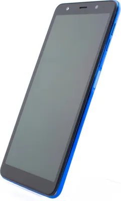 Produktbild von Samsung Galaxy A7 (2018), Farbe Blau, 4 GB de RAM, 64 GB de Interner Speicher, Display de 6", Kamera de 24+5+8 MP, Android System. Vollständig entsperrtes Smartphone. Version mit Vodafone-Anwendungen.