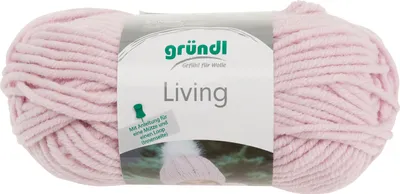 Zdjęcie produktu dla Gründl Wolle Living, 100 gr., świetny szalik i czapka z wełny, 80% poliakryl/20% poliamid różowy (02)