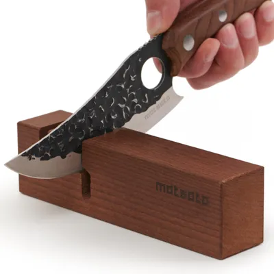 Messenslijper mit Keramikstäben, 2-in-1, Buchenholz, 18 cm