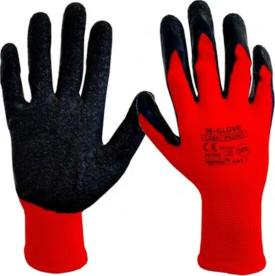 Image de Gants de protection M-Glove rouges taille 8/M (12 paires)