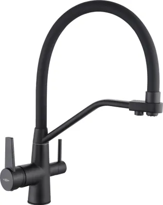 Immagine prodotto di Mexen Duo rubinetto da cucina, nero - 671701-70