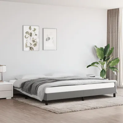 Immagine prodotto di vidaXL Struttura letto senza materasso grigio scuro 200x200 cm tessuto