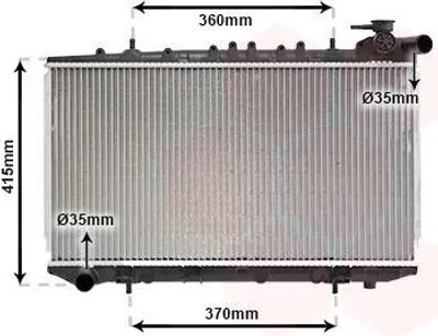 Produktbild von VAN WEZEL 13002092 Kühler Wasserkühler Motorkühler