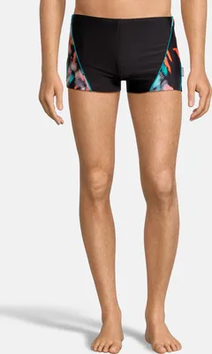 Produktbild von BECO the world of aquasports Badehose FEATHERS mit körpernahem Schnitt und Federmuster schwarz-bunt 6