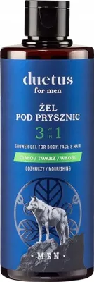 Obrázok produktu pre Duetus For Men Vyživujúci sprchový gél 3v1, 300 ml