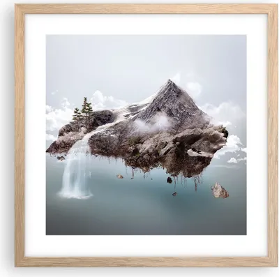 Produktbild von Gerahmtes Poster - Rahmen in heller Eiche - Umwelt Natur - 40x40 cm - Wand Bild - Wanddeko - Wandbilder - Kunstposter - Wandposter - Bilderrahmen - Bilder - Kunstdruck - Wandbild - P2NAC40x40-3548