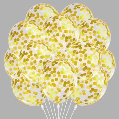 Productafbeelding van Set van 30 Gouden Confetti Ballonnen 12 inch