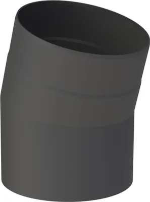 Produktbild von Ø 120 mm Ofenrohr Bogen 15° - schwarz