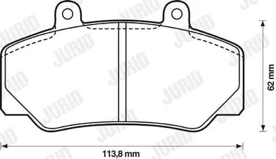Produktbild von JURID Bremsbeläge Satz Vorne für VOLVO 940 Kombi (945) 571370J