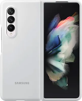 Zdjęcie produktu dla Etui ochronne Samsung Silicone Cover do Galaxy Z Fold3, białe