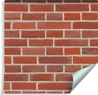 Zdjęcie produktu dla Tapeta na Korytarz z modnym efektem 3D Czerwona CEGŁA Mur Modny Wzór Abstrakcyjny
