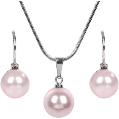 Immagine prodotto di Bella parure di collana e orecchini Pearl Rosaline