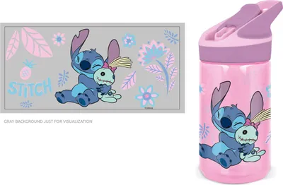 Image de Stitch - Aquarelle - Bouteille de sport - 480 ml