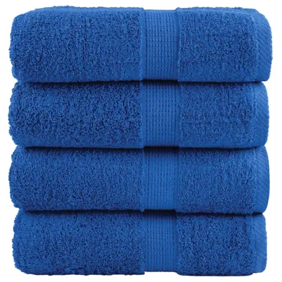 Produktbild von Möbel Premium Gästetücher SOLUND 4 Stk. Blau 30x50 cm 600 g/m² - Duschtücher &52337