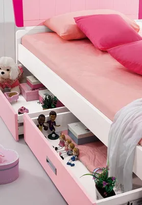 Produktbild von Set Tisch Bett Kleiderschrank Kommode 4tlg Komplett Jugendzimmer Kinderzimmer