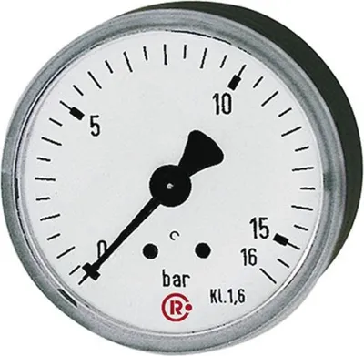 Produktbild von Riegler Manometer rückseitig zentrisch 50mm 0-10bar G1/4