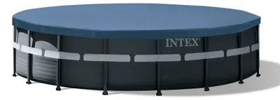 Produktbild von Intex Pool Abdeckplane Frame Pool Rund Ø 549 cm Blau Mit Seil