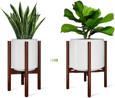 Produktbild von Pflanzenstandaard Roodbruin, verstellbar und stabil - Höhe 32 cm