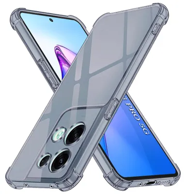 Zdjęcie produktu dla Techsuit - Shockproof Clear Silicone etui do Oppo Reno8 Pro - dymny czarny