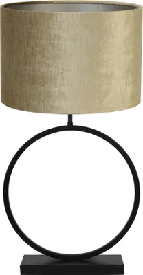 Produktbild von Light & Living - Tischlampe Liva/Gemstone - Schwarz/Bronze - Ø40x78,5cm Tischlampe - Nachttischlampe, Wohnzimmer, Schlafzimmer