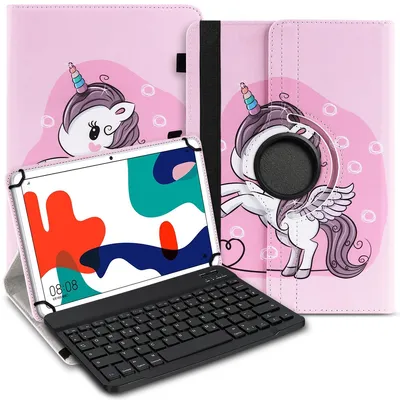 Produktbild von Tablet Tasche für Blackview Tab 90 Tastatur Hülle Case Bluetooth 360° DrehbarFarbe Uni 360 Taschen:Motiv 13