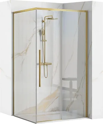 Immagine prodotto di Cabina Doccia Rea Solar Brush Gold 90X90